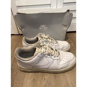 Nike Air Force 1 07 White Leather Sneakers Men's Size 13 Casual Shoes 315122 111